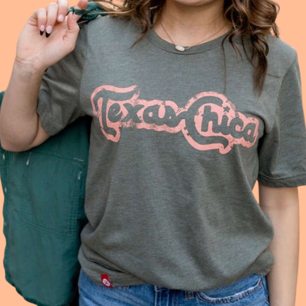 
            
                Load image into Gallery viewer, Women&amp;#39;s Texas Chica Outline T Shirt
            
        