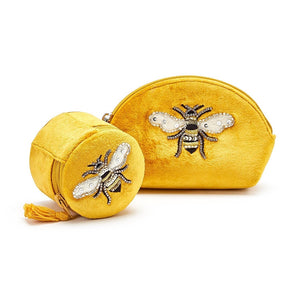 Bee Glamorous Zip Top Jewelry Holder or Pouch