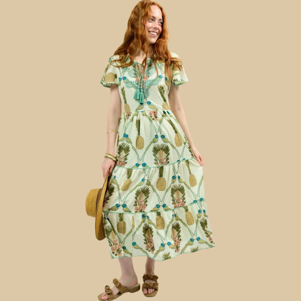 Birds in Paradise Dress
