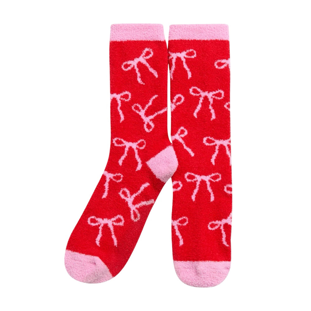Pink Bow Socks