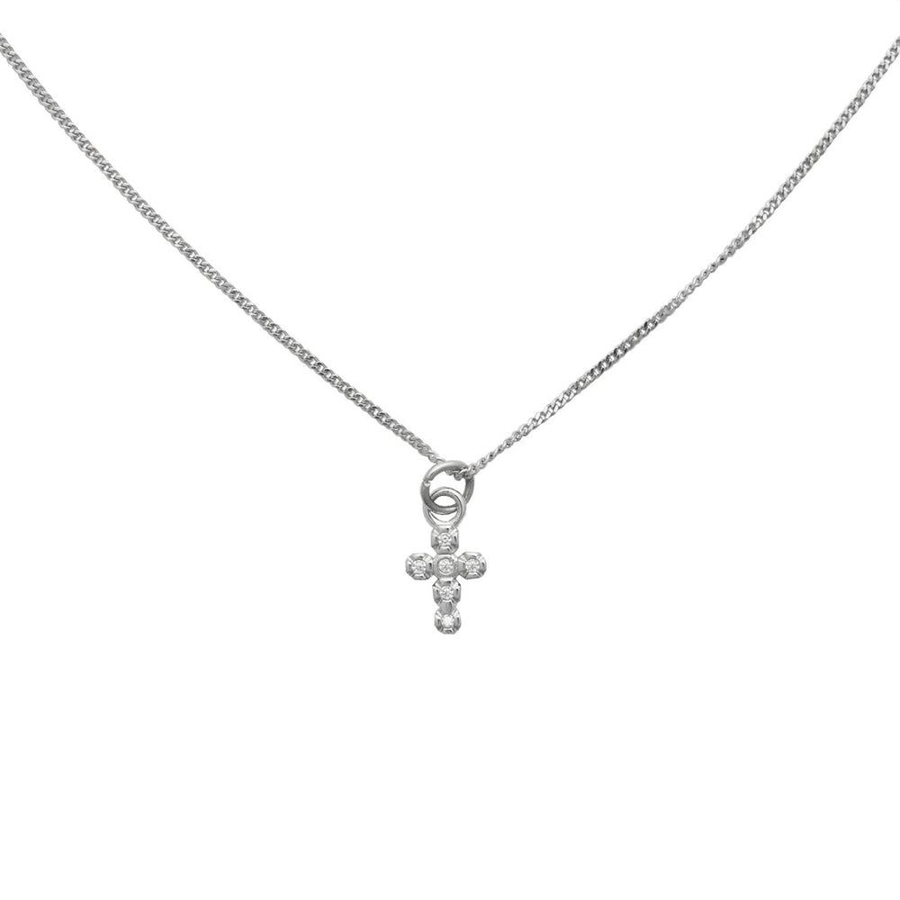 Silver Dainty Cross Necklace
