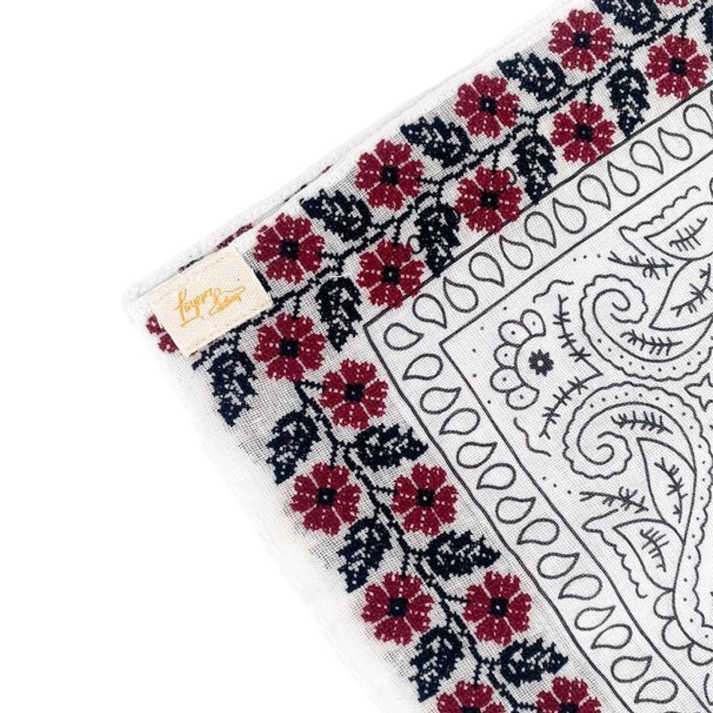 Maroon Frilly Bandana