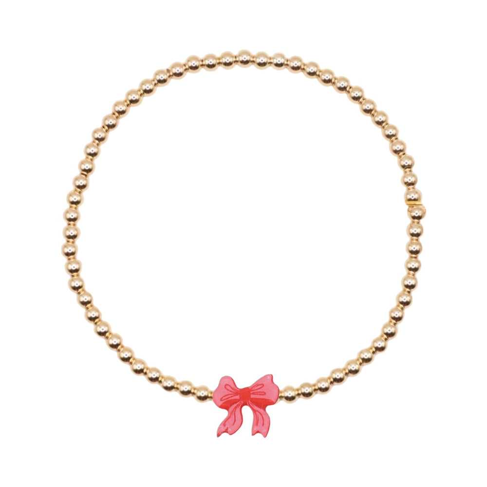 Red Bow Holiday Bracelet