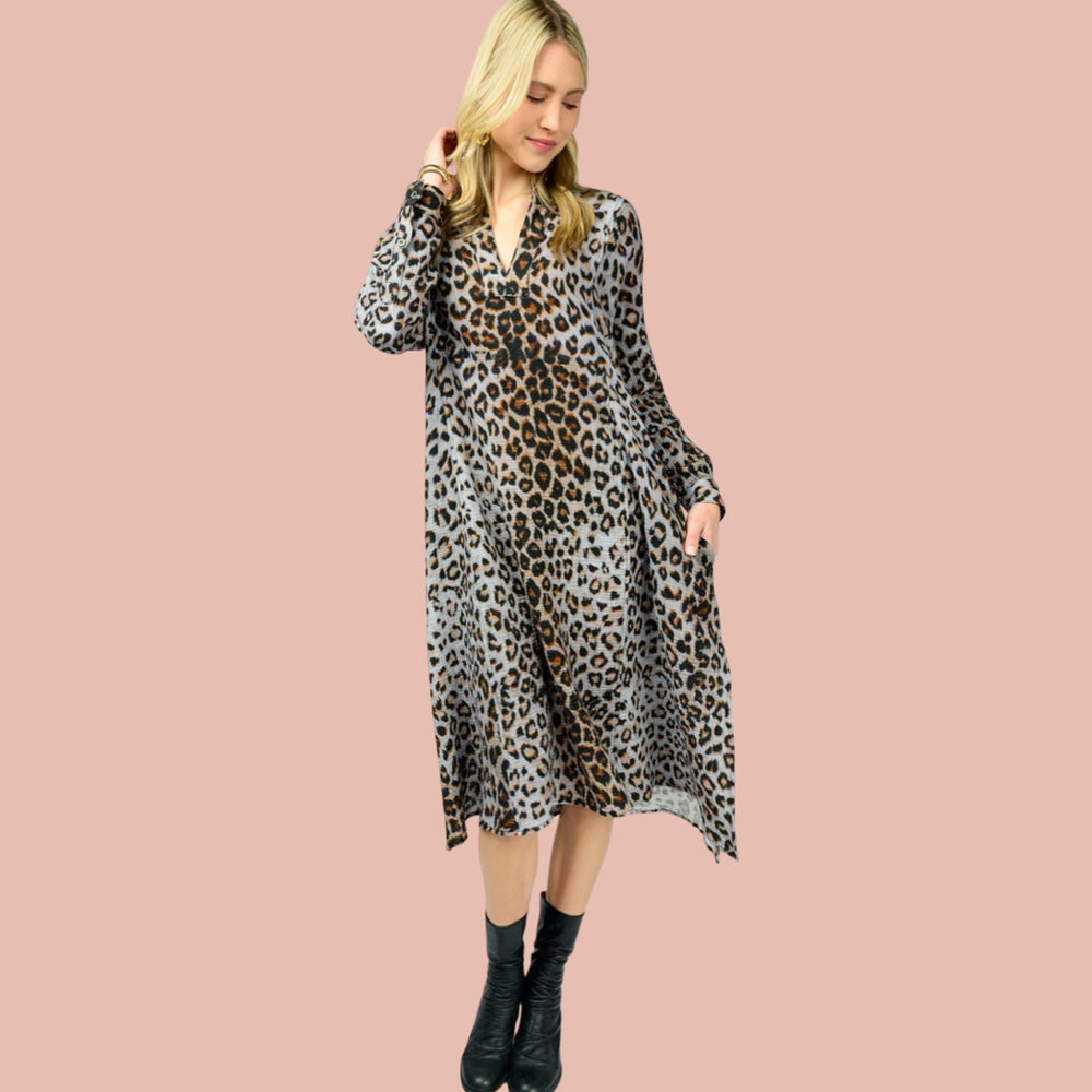 Untamed Elegance Midi Dress