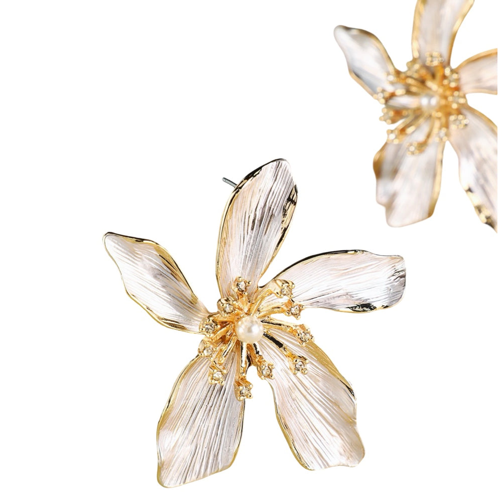 The Leena Statement Flower Earrings