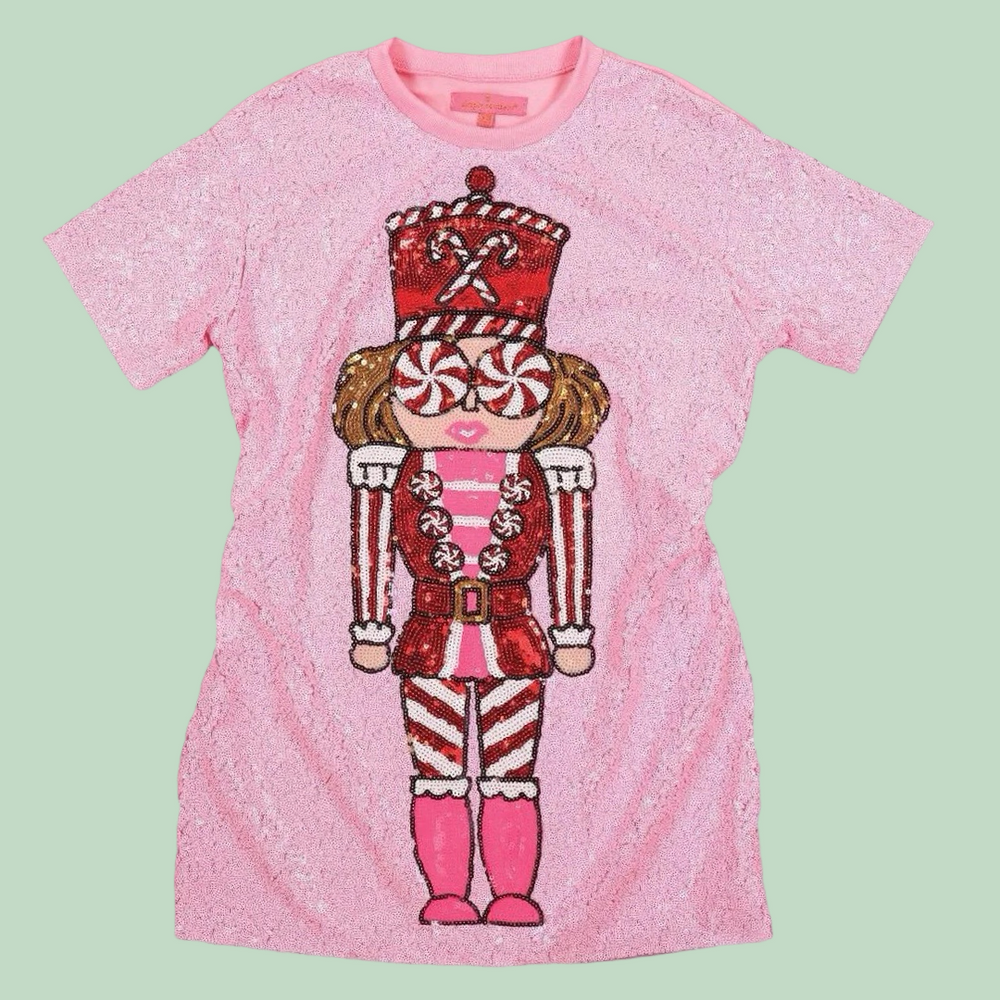 Pink Sequin Nutcracker Dress