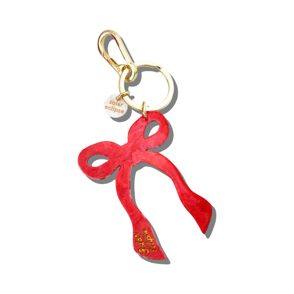 Coquette Bow Bag Charm + Keychain