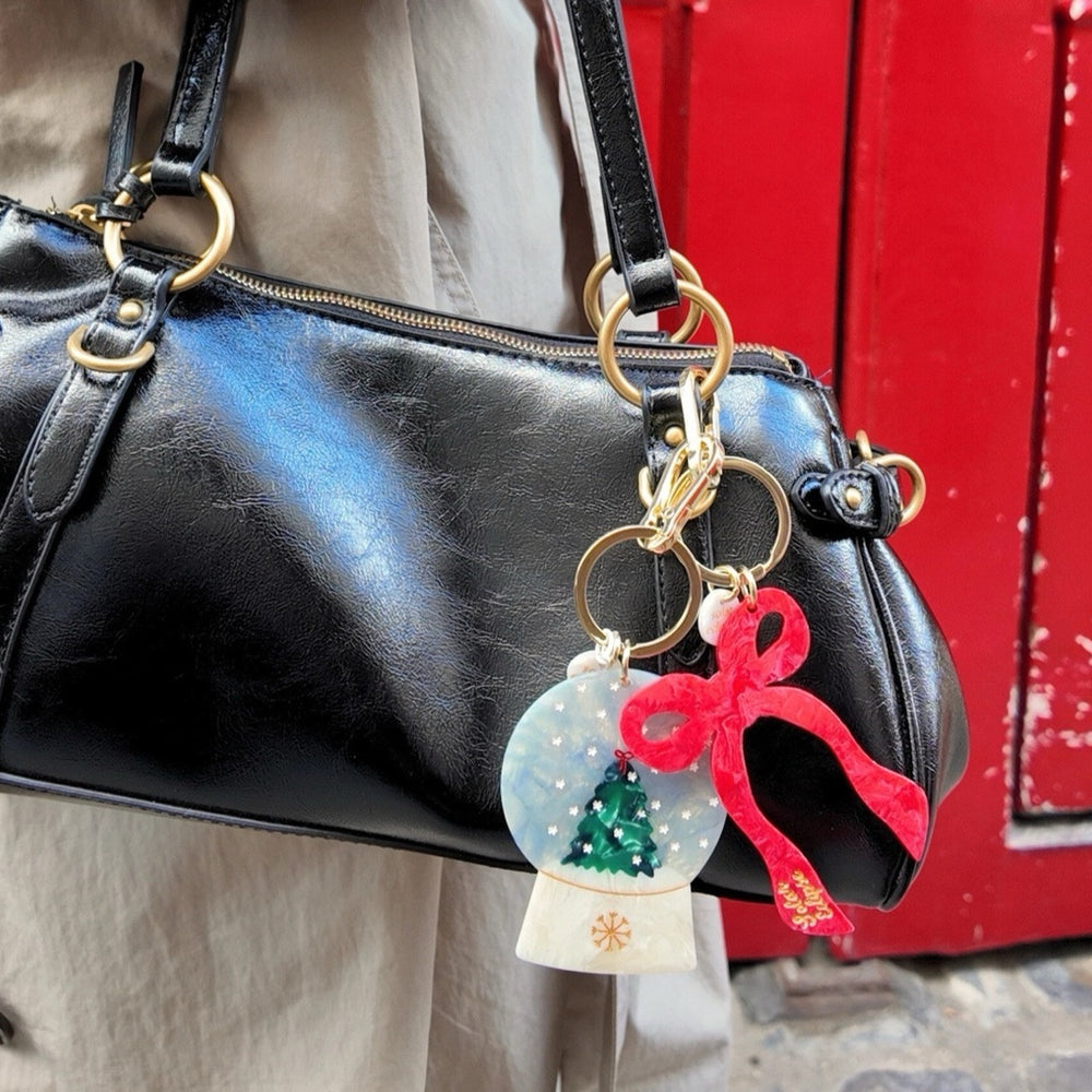 Coquette Bow Bag Charm + Keychain