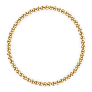 KYLAR MACK 3MM Gold Ball Bracelet