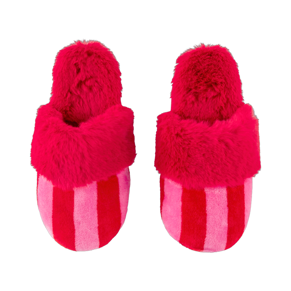 Felicity Red Stripe Slippers