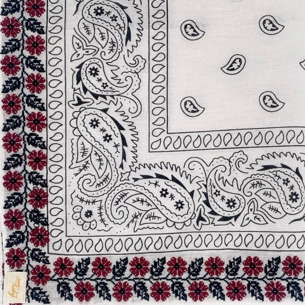 Maroon Frilly Bandana