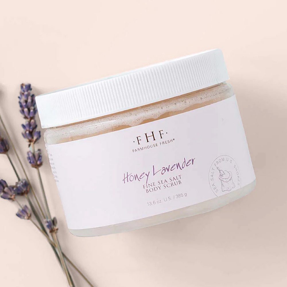 Honey Lavender Fine Sea Salt Body Scrub