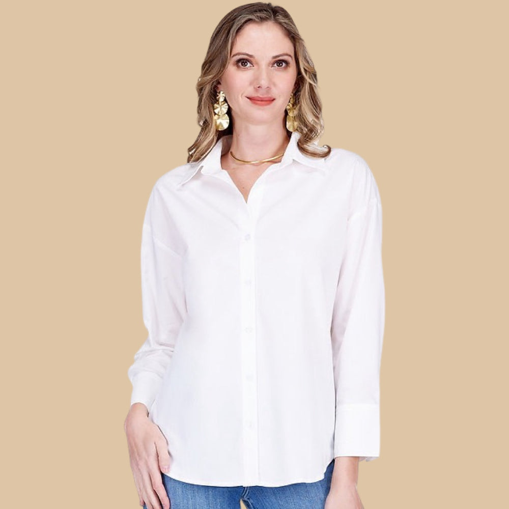 The Belle Blanc Blouse