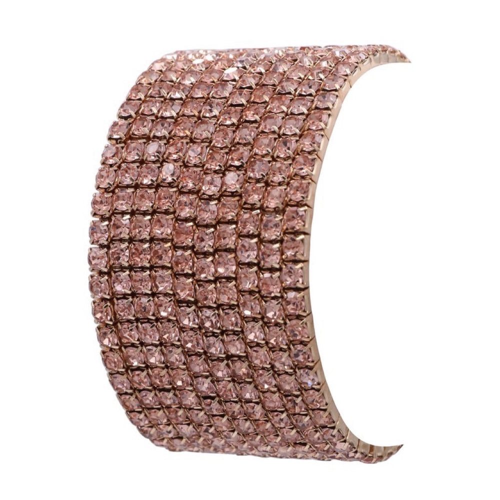 The Gemma Rhinestone Layered Stretch Bracelet