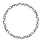 KYLAR MACK 4MM Silver Ball Bracelet