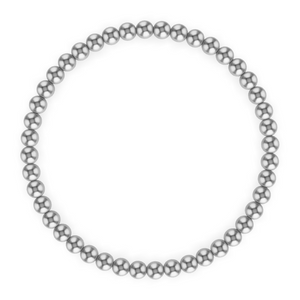 KYLAR MACK 4MM Silver Ball Bracelet