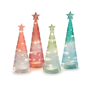 
            
                Load image into Gallery viewer, Pastel Ombre Holiday Trees with Light Up Function
            
        