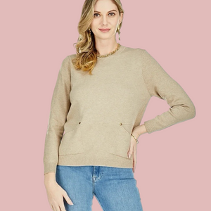 Fawn Pocket Sweater