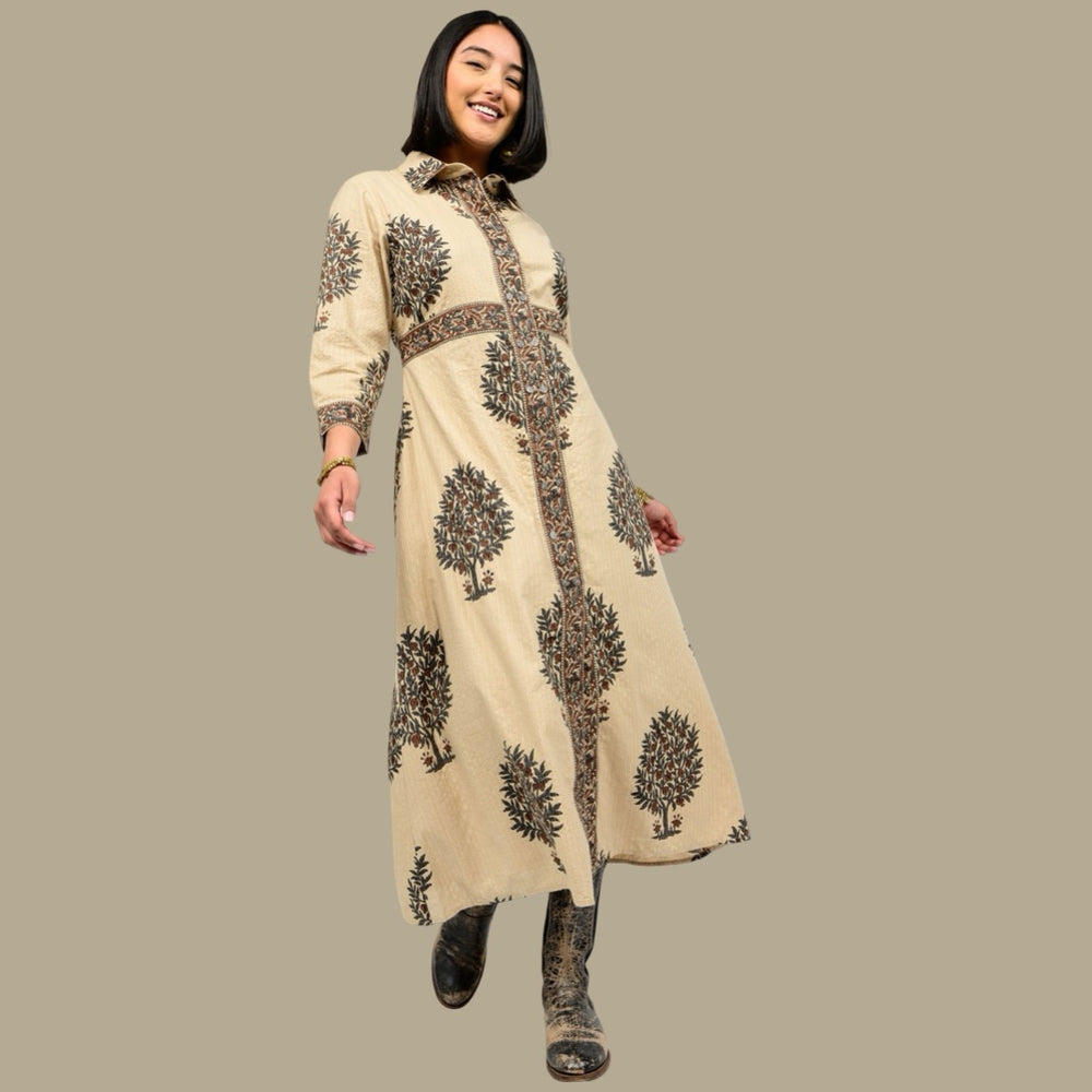The Autumn Grove Midi Dress