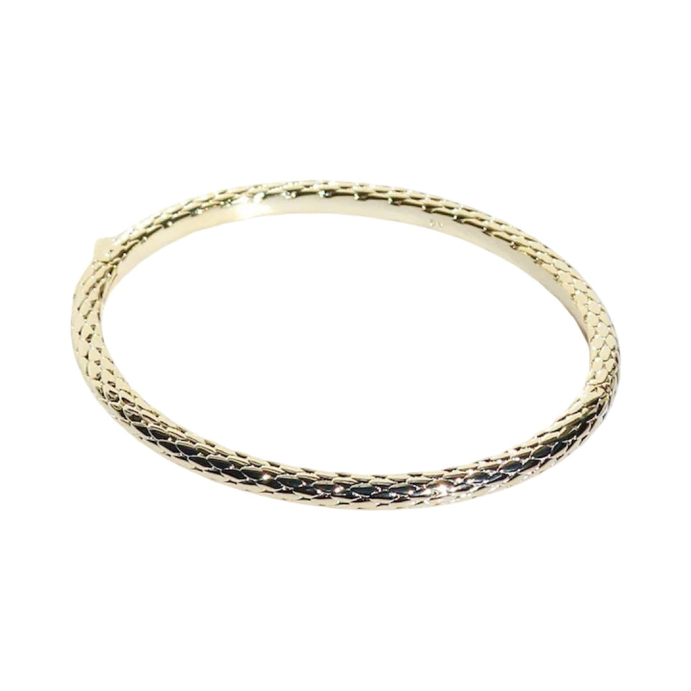 BALI BANGLE- 14K GOLD VERMEIL