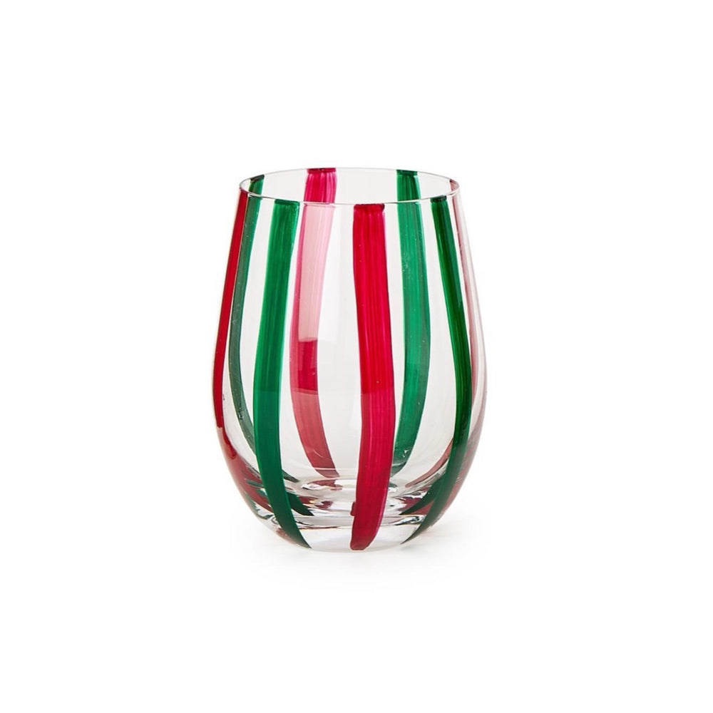 Holiday Cheer Stemless Wine Glass