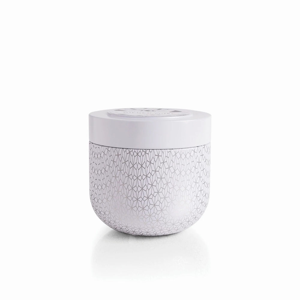 Volcano White Opal Gilded Tin Candle