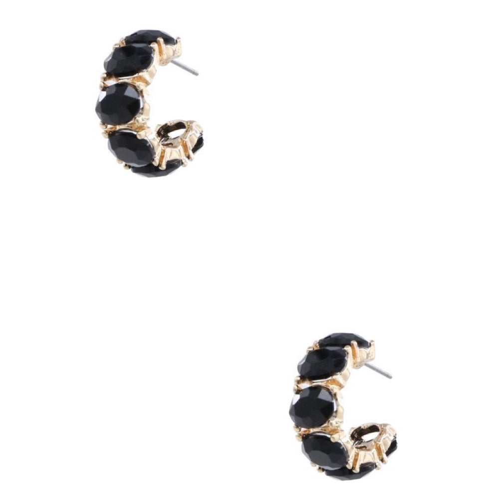 The Kate Glass Stone Earrings