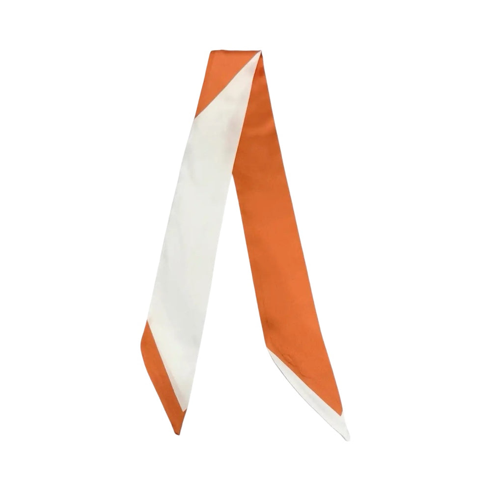 Burnt Orange and White Twilly