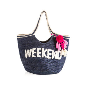 NAVY "WEEKEND" TOTE