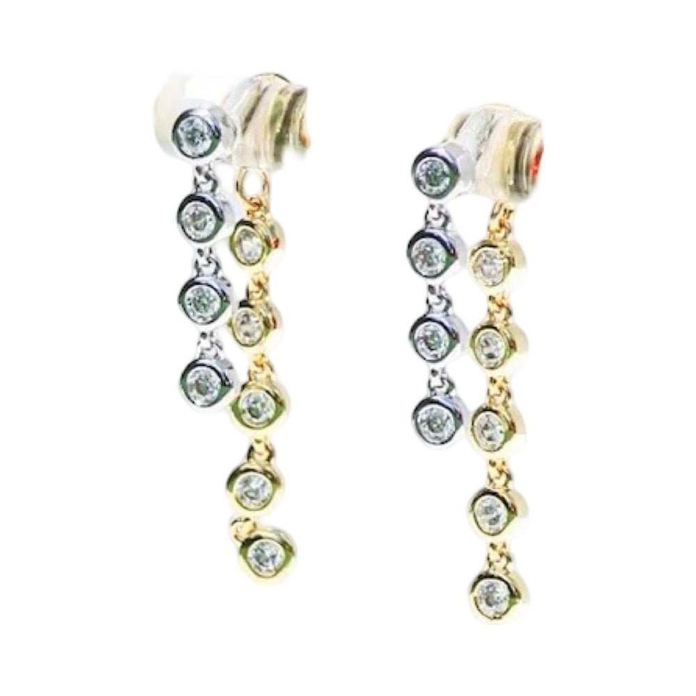 SOLAR EARRINGS- DUO MIXED METAL