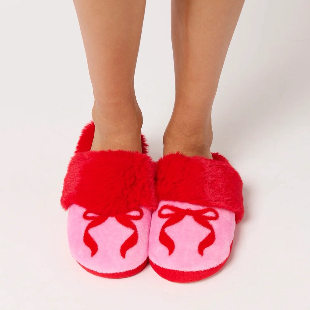 The Red Bow Slippers