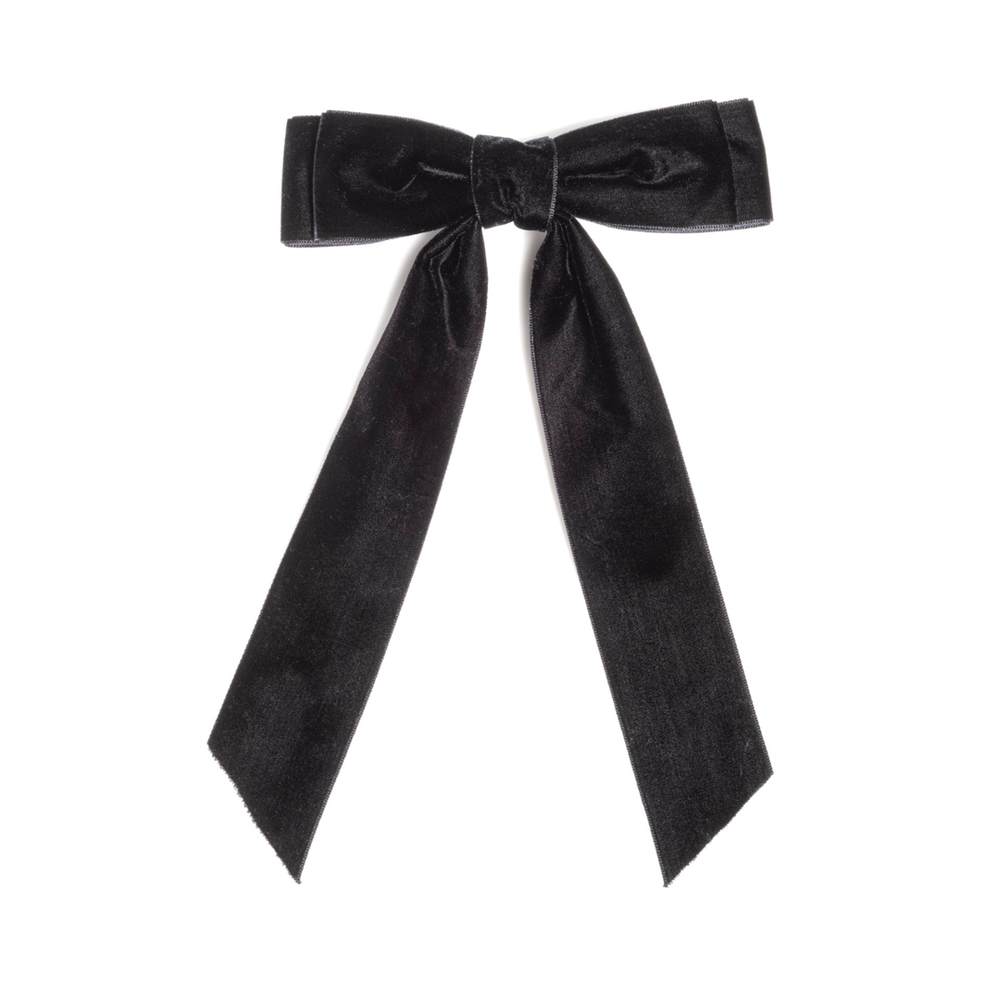 Velvet Bow Clip