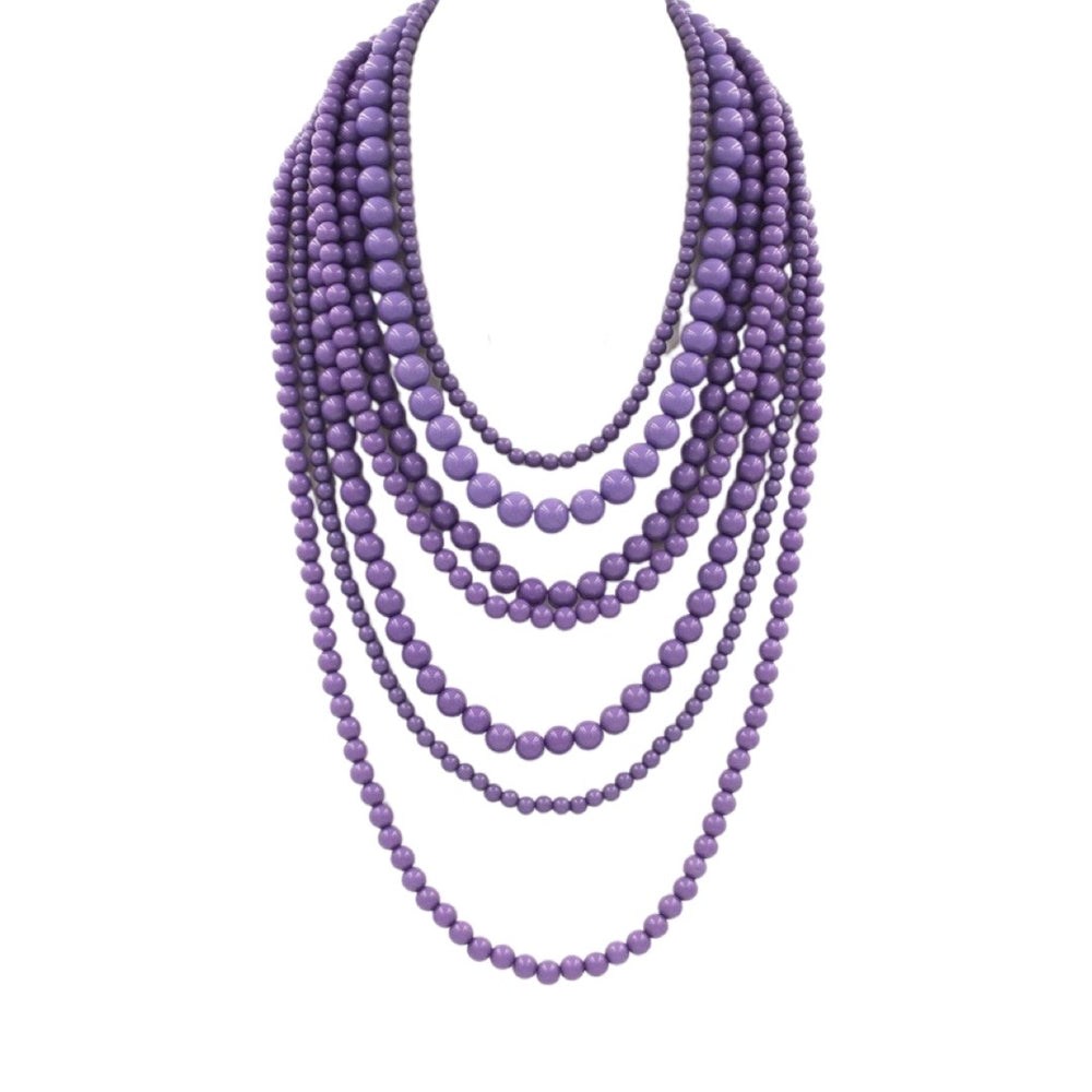 Purple Passion Cascading Necklace
