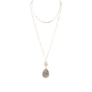 
            
                Load image into Gallery viewer, Teardrop Stone Necklace
            
        