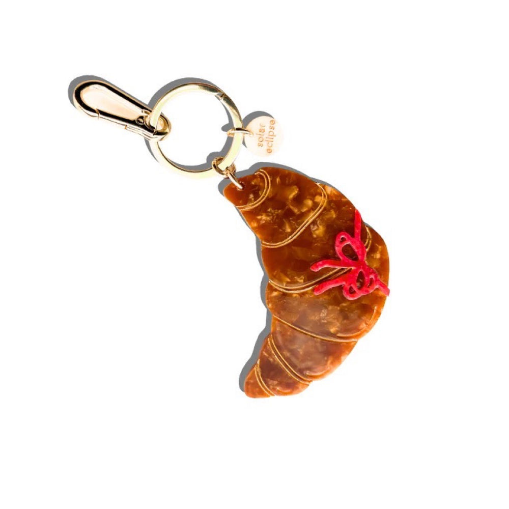 Bow Croissant Bag Charm + Keychain