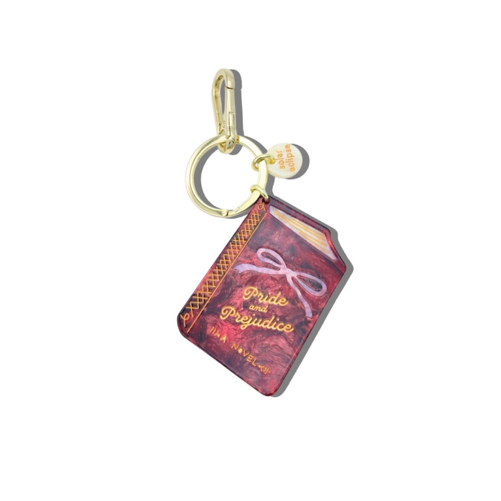 Pride & Prejudice Book Bag Charm + Keychain