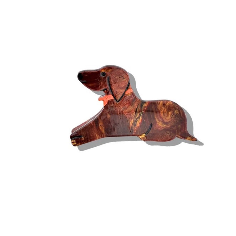 Mini Dachshund Claw Hair Clip