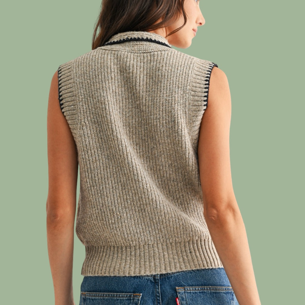 The Oxford Knot Sweater Vest