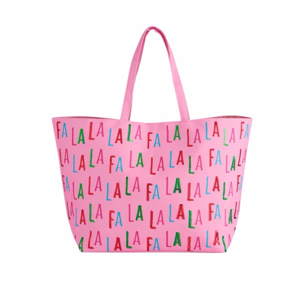 Pink  "Fa La La" Gifting Tote