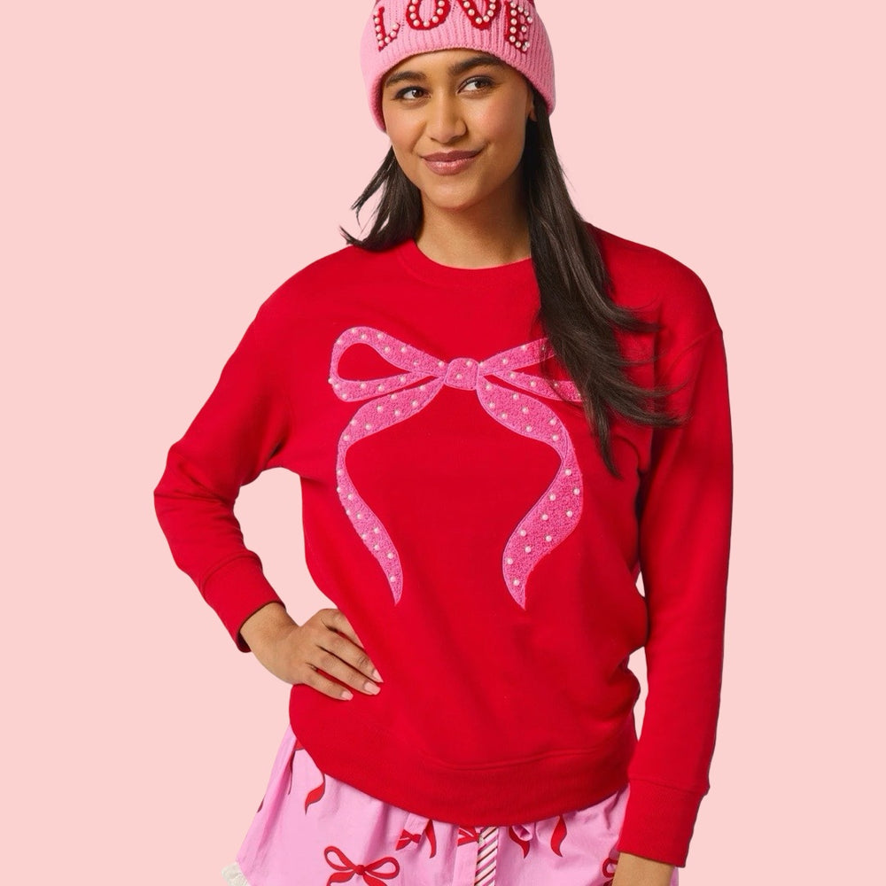 Pearl Bow Classic Sweatshirt