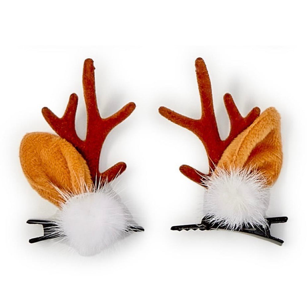 Reindeer Antlers Hair Clips
