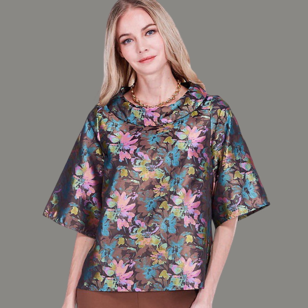 The Arabella Floral Jacquard Top