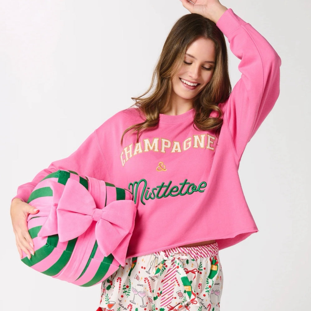 The Azalea "Champagne & Mistletoe" Lounge Sweatshirt