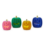 LED Flocked Jack O' Lantern