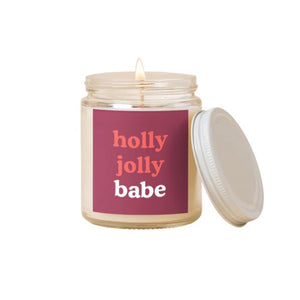 Holly Jolly Babe - Holiday Candle Jars