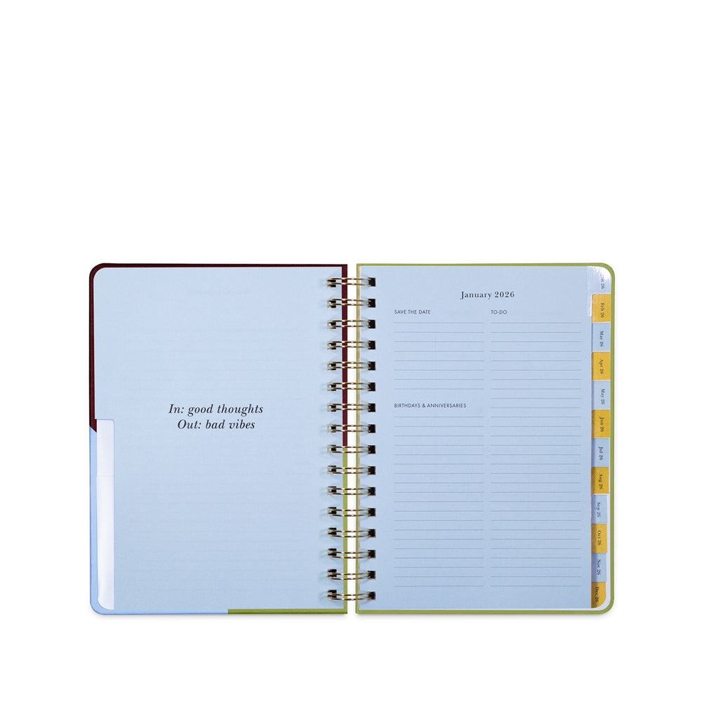 Book Club 12 Month Large Planner