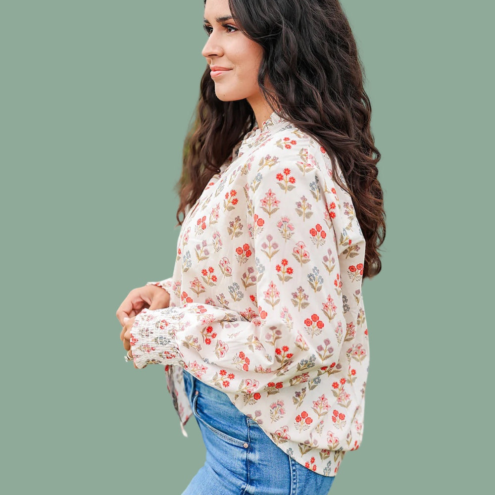The Renee Cozy Blossom Blouse