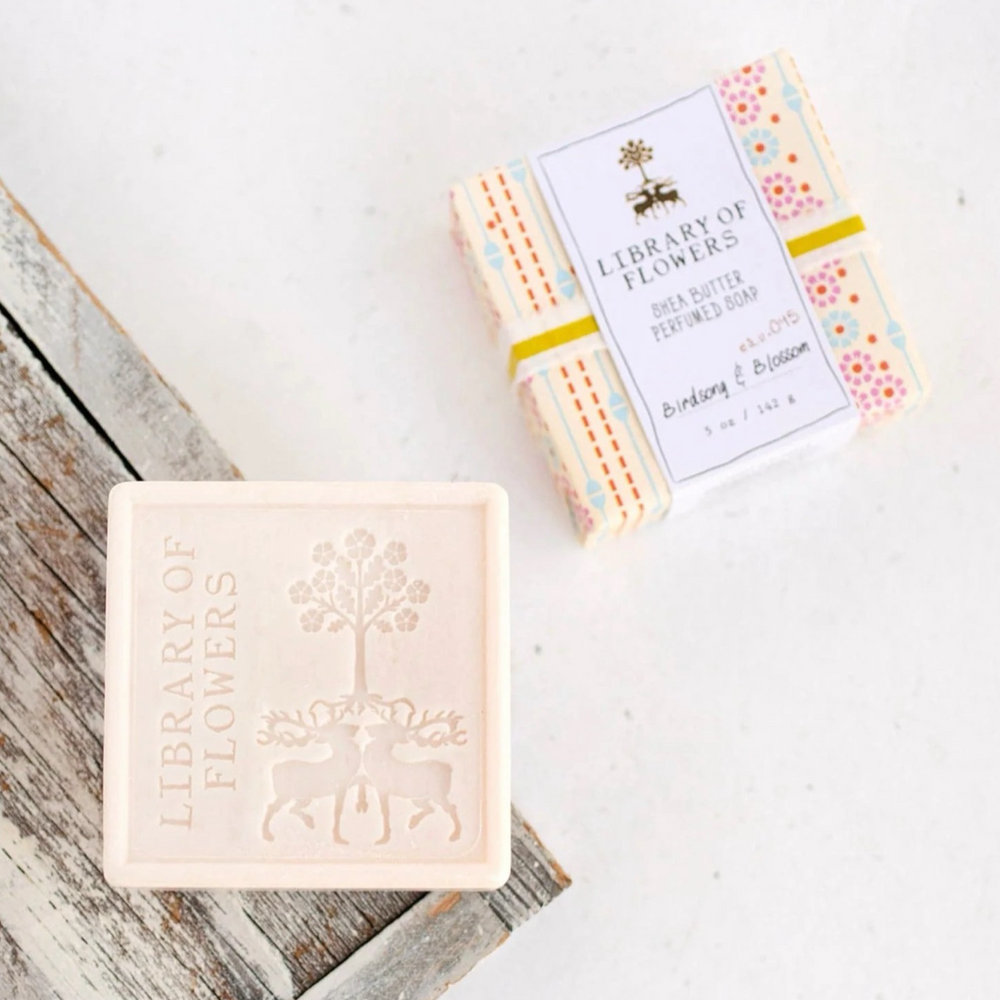 Floral Stripe Square Soap