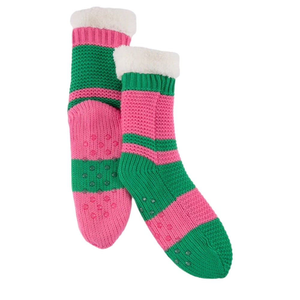
            
                Load image into Gallery viewer, Green Eve Slipper Socks
            
        