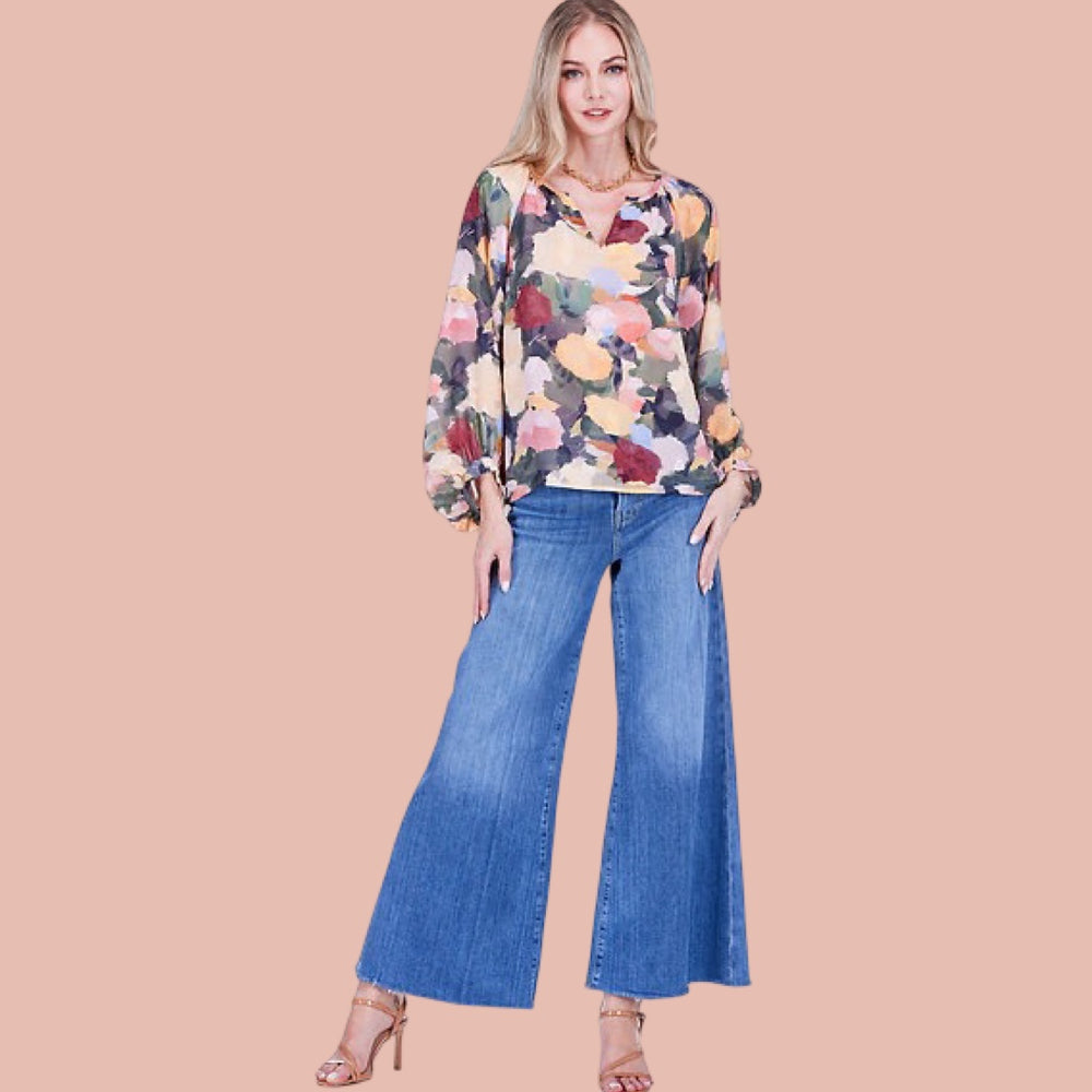 The Painterly Bloom Blouse